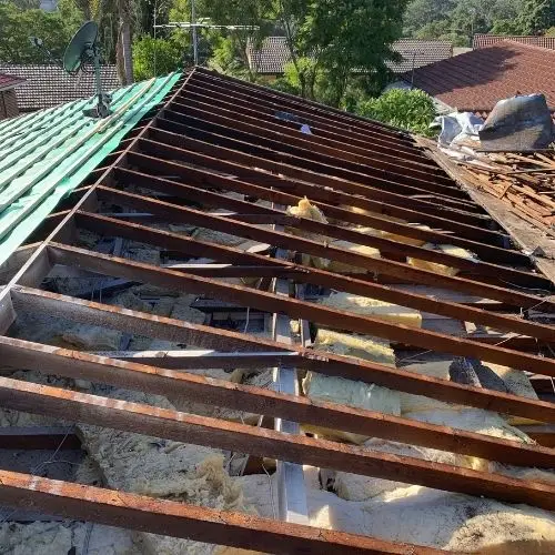 Full roof replacement in progress — roofing work in Hazelbrook, Blue Mountains NSW